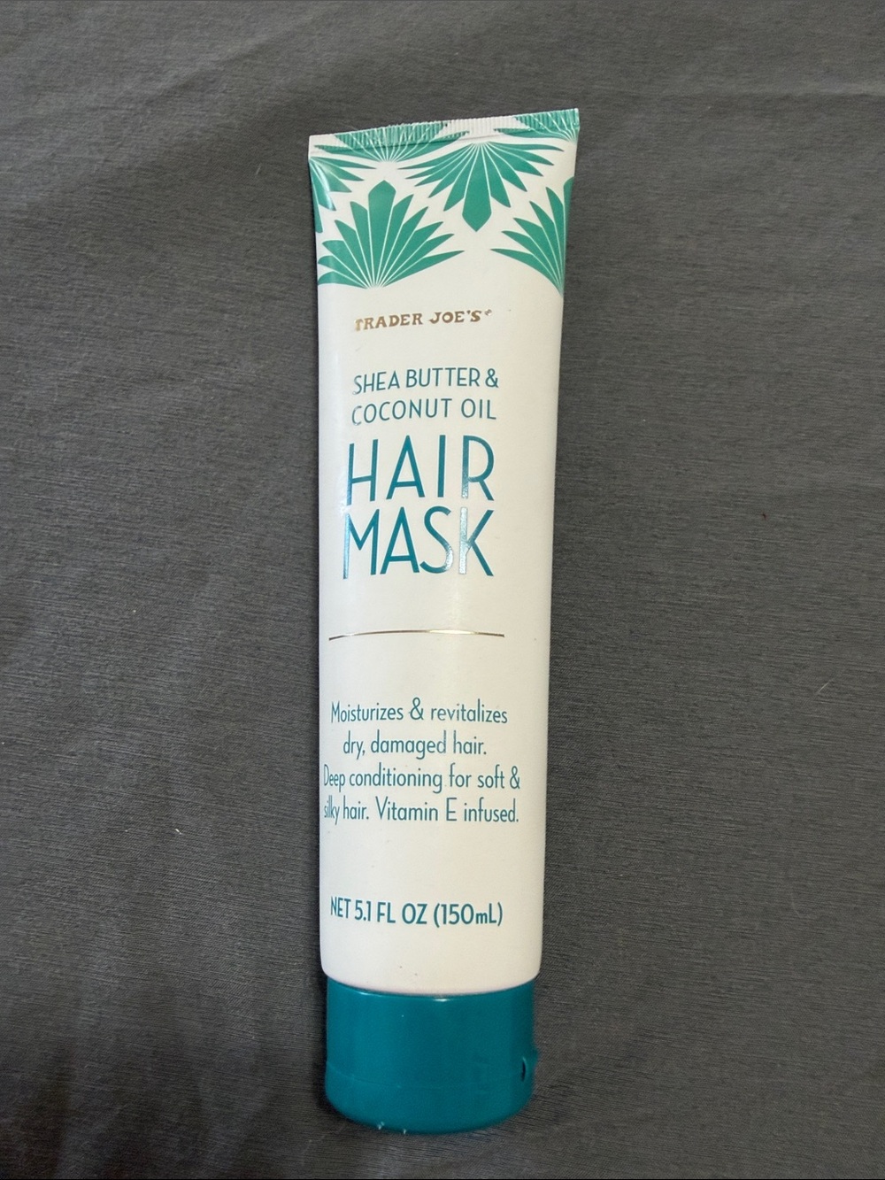 Trader Joe’s Shea Butter & Coconut Oil Hair Mask - Teal/White